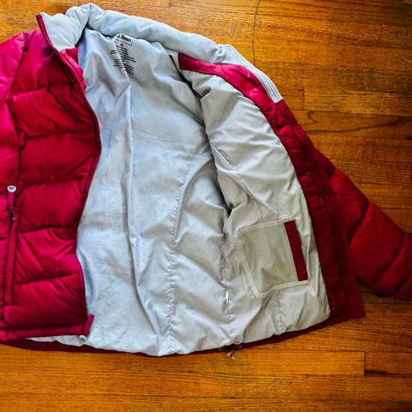 L.L.Bean Women's Puffer Jacket Fuchsia Insulated Full Zip Size Medium - Picture 6 of 7